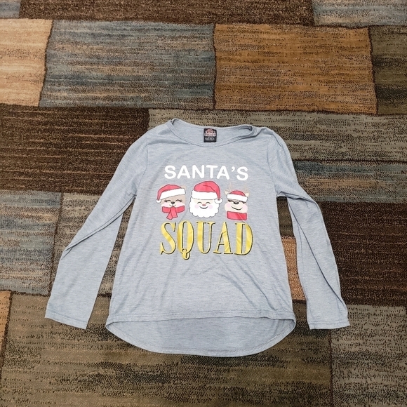 girls pj's and presents Santa's squad Christmas shirt size 14-16 - Picture 5 of 5